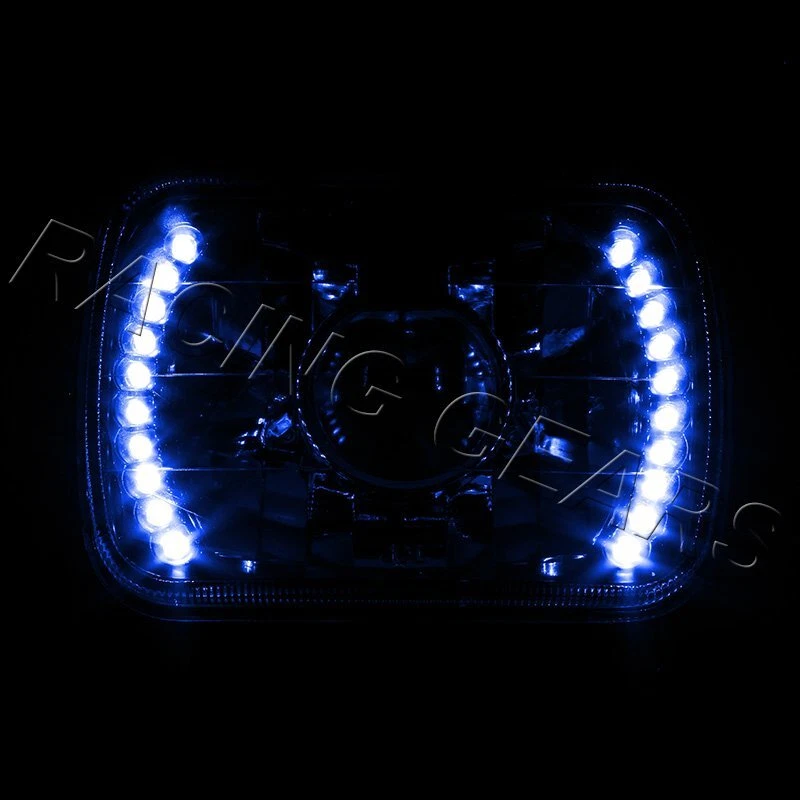 FAROS PROYECTOR LED AZUL CARCASA HAZ SELLADO 7"X6" H6014 H6052 H6054 Foto 4 de 4
