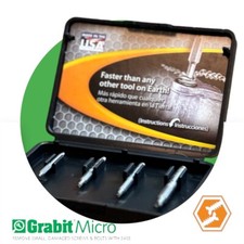 Alden 4507P Grabit Micro Broken Bolt Extractor 4 Piece Kit- Small Screw USA Made