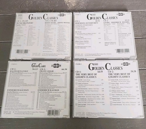 4 Pilz Golden Classics 2-CD Sets Klassische Ouvertüren Komponisten Vintage 1992 - Bild 2 von 7