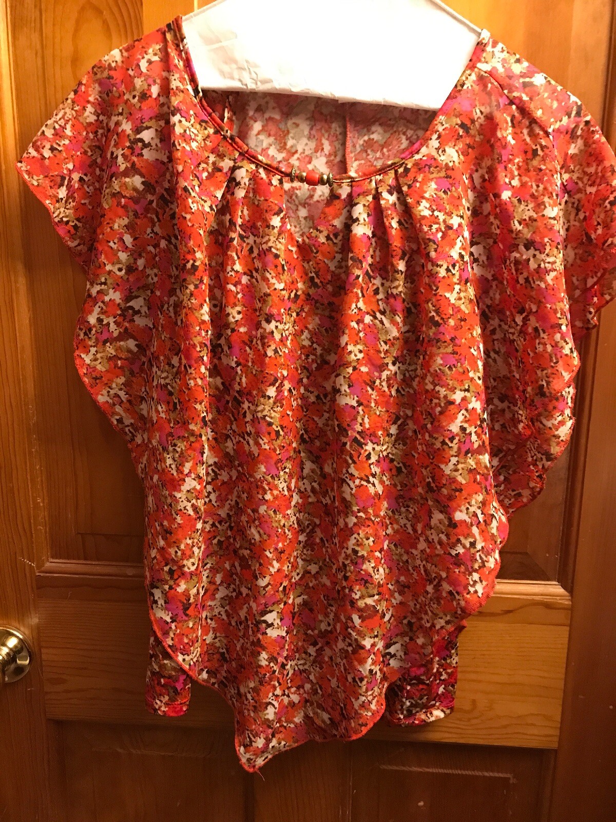 Notation Blouse Size Small Multi Geometric Polyes… - image 1