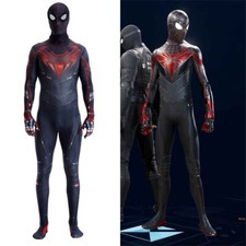 Spider-Man Miles Morales Advanced Tech Jumpsuit Cosplay Suit Costume Halloween