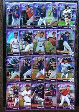 2017 Bowman Chrome Purple Shimmer Refractor You Pick