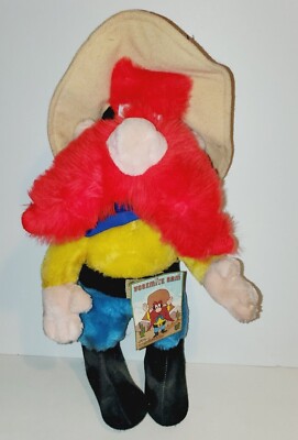 VNTG WARNER BROS CARTOON CHARACTER YOSEMITE SAM PLUSH STUFFED MIGHTY STAR 1985