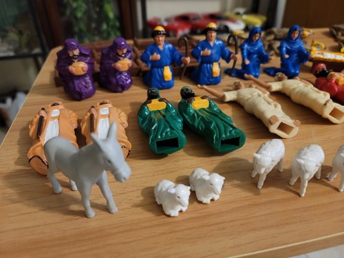 Rainfall Bible Greats Playsets La Natività 40 Pezzi Due Set Incompleti 1997 - Foto 2 di 13