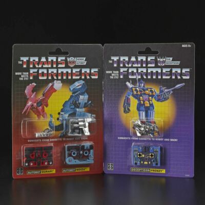 Transformers G1 Reissue Dino Cassette 3 Pack Noizu, Gurafi & Frenzy 