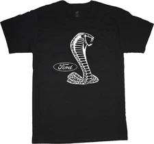 Ford Cobra t-shirt for men mustang cobra racing tee shirt men's tshirt black 