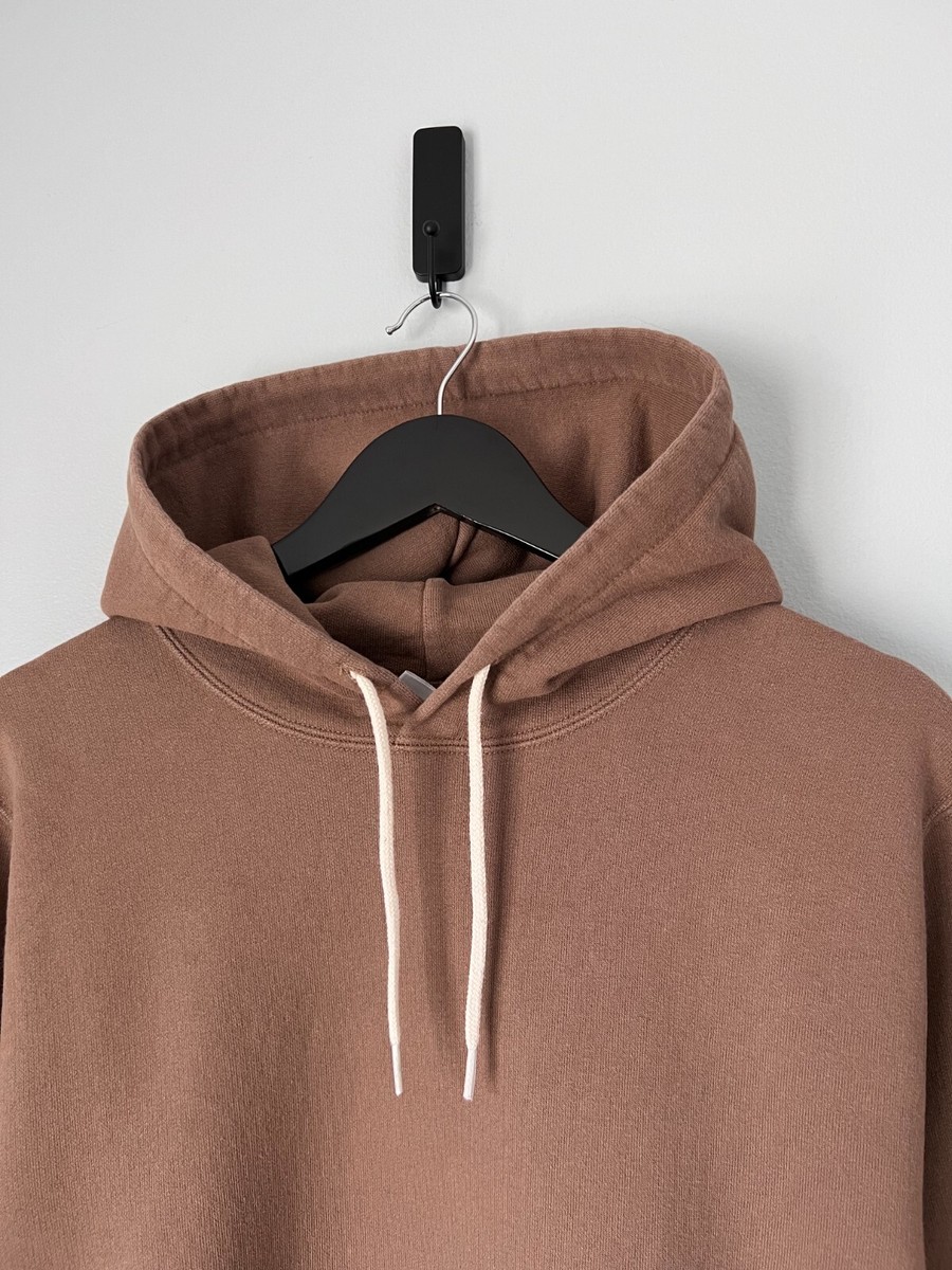 JJJJound J90 French Terry Hoodie - Size Medium - Brown - NEW