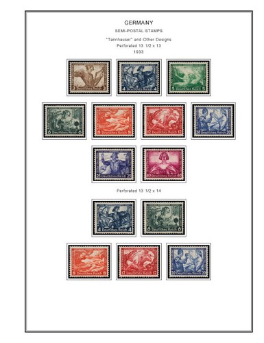 PÁGINAS DE ÁLBUM ESTAMPADAS EN COLOR ALEMANIA III REICH 1933-1945 (43 ilustradores. páginas) - Imagen 5 de 22