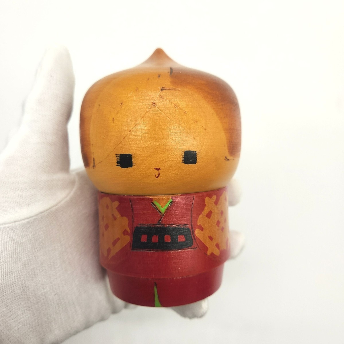 12.5cm Vintage Japanese Creative KOKESHI Doll – Signed Hand