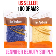100g HARD WAX BEANS BLUE HONEY DEPILATORY BEADS STRIPLESS HOT FILM BIKINI 