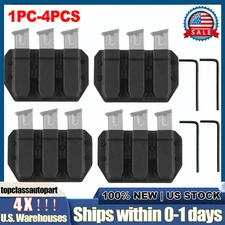 4XMagazine Carrier 9mm/40 S&W Triple Mag Pouch Mag Holster for Double Stack Mags