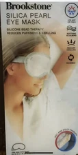Brookstone Hot & Cold Therapy Silica Eye Mask for Stress Relief Reduce Puffy Eye