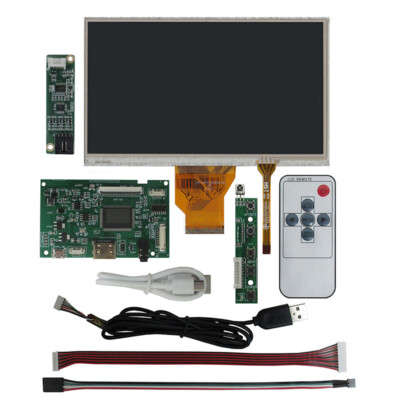 7''LCD Display DIY Computer Assisted Screen Portable Monitor for Raspberry Pi PC