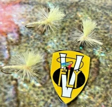 3 V Fly Size 14 Ultimate CDC Yellowhammer Emerger Trout Dry Flies