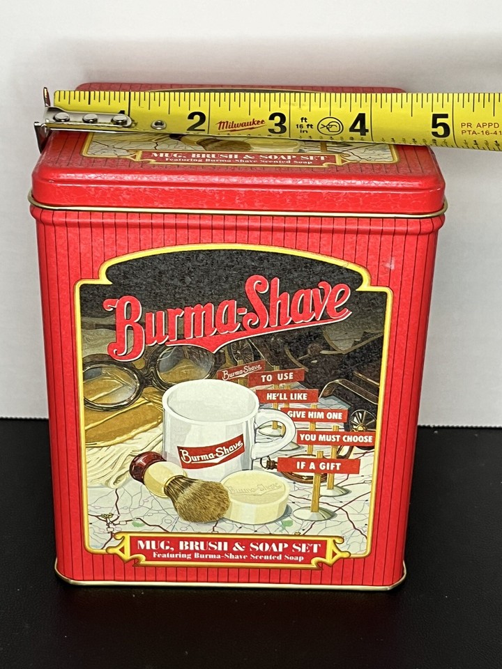 Vintage Burma Shaving Set New Never Used Mug Brush Soap & Collectible