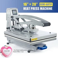 Heat Press Machine 16x20 Auto Open Clamshell T Shirt Sublimation for Clothes Bag