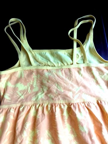 MOSSIMO SUPPLY CO Summer Beach Party Yellow Maxi Sun Dress Youth Size L Large - Picture 9 of 9