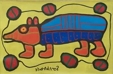 Oil Painting On Canvas Abstract Signed MORRISSEAU Handmade Art