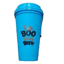2 PK Halloween Fab Boo Lous Brew Travel Cups w/Lid NEW
