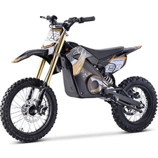MotoTec Dirt Bike Pro Lithium 1800W 48V Electric Bike in Orange