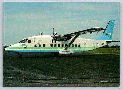 Avia Short 360 IN Norrköping Aircraft Flight-airplane Aircraft 4x6 Postcard