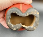 Vintage Chulucanas Peru Man Clay Pottery Sculpture Folk Art Round RARE — photo 7