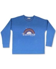 Style Co Blue Graphic Crewneck Size Medium NWOT