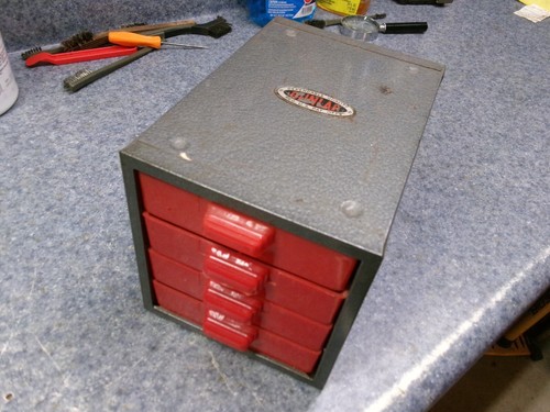 Vintage Dunlap 4-drawer Mini Parts Cabinet