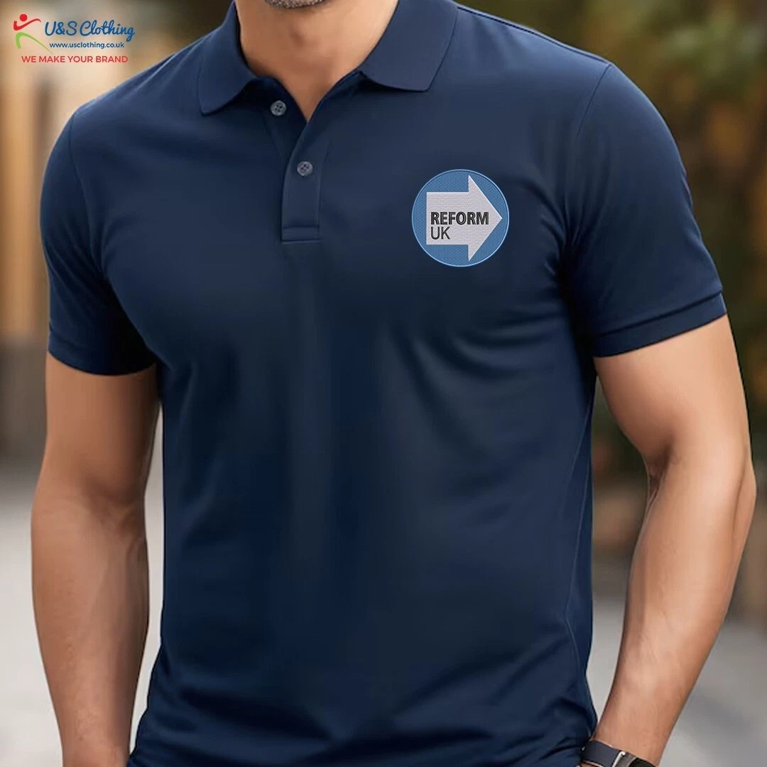 Left Chest Reform UK Logo Polo Shirt Embroidered UK Election 2025 Men Casual Top
Opens in a new wind
