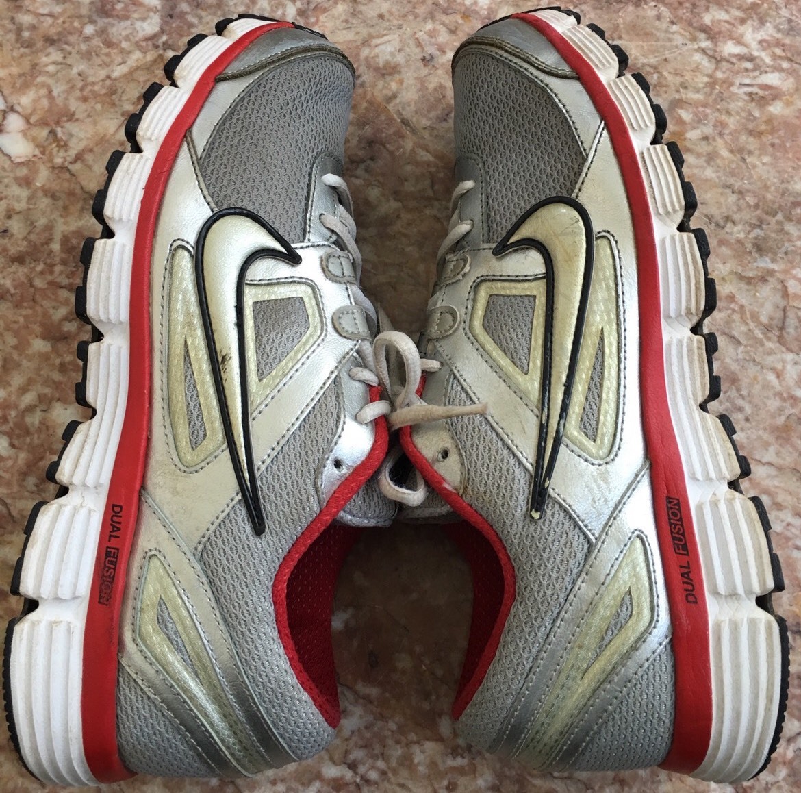 Nike Dual Fusion ST Performance Gray Running Men\'s Shoes Size 13 407853-008 NIKE Dual Fusion ST Men Sz 12 Stability Support 407853-008  main image 4