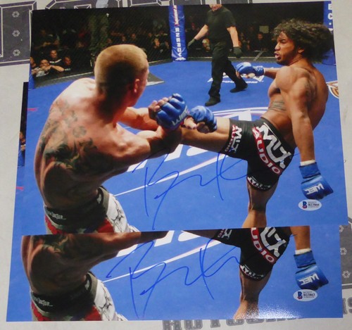 Benson Henderson Signed 11x14 Photo BAS COA UFC WEC 43 Picture vs Donald Cerrone - Picture 2 of 5