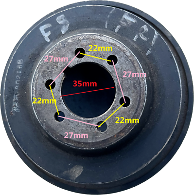 MAZDA B1800 E1800 F8 RWD OHC 8 V 1,8cc HARMONIC BALANCER