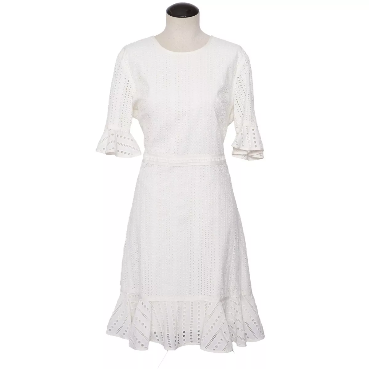 Banana Republic White Eyelet Dress Size 12