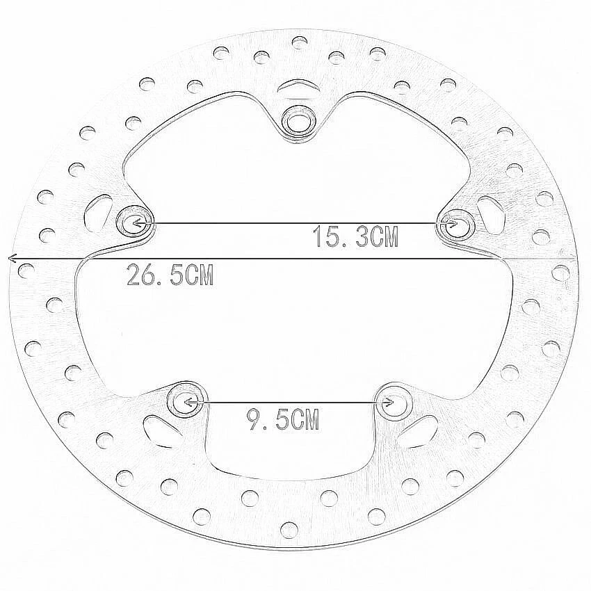 Rear Brake disc For BMW K1200R K1200S K1300R K1300S R1200GS R1200RT R1200 Foto 2 de 4