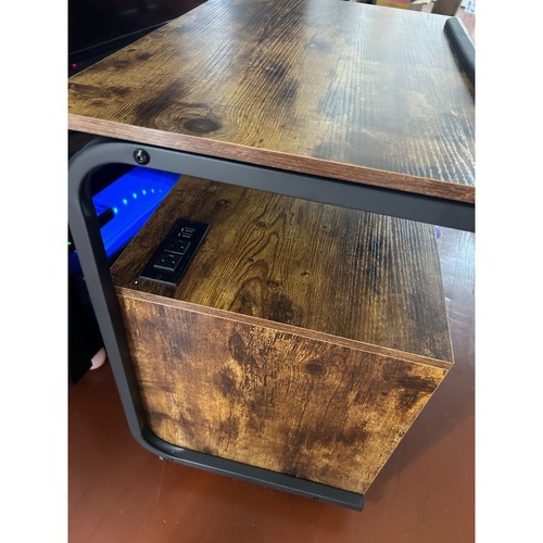 PAKASEPT End Table with Charging Station, Foldable Side Power Outlet USB-Ports - Picture 10 of 11