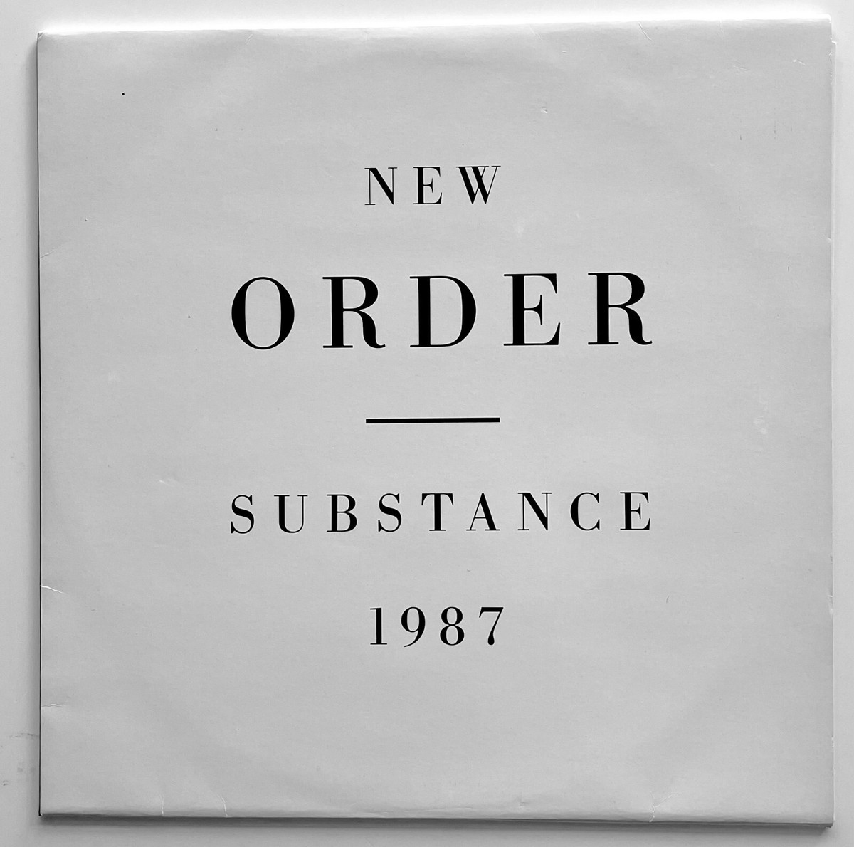 Vtg 1987 NEW ORDER Album SUBSTANCE 2Lp Vinyl RECORD w Inner