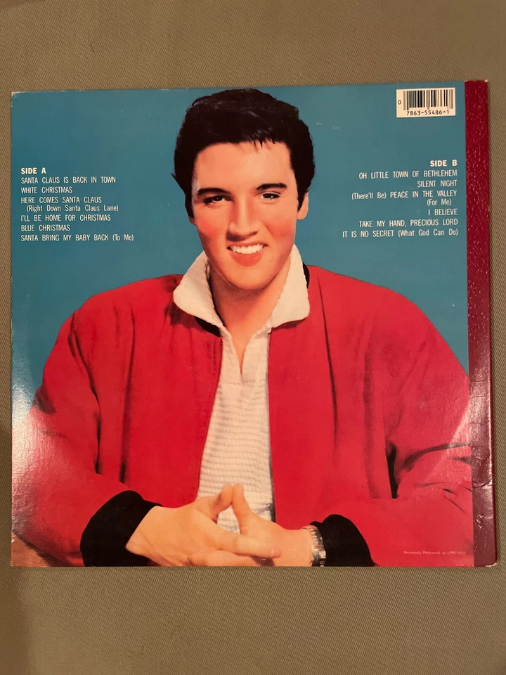 Elvis’ Christmas Album (2007 Green Vinyl RCA AFM1-5486) - VG+ Foto 2 de 4
