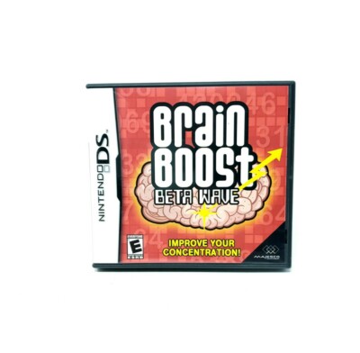 Brain Boost: Beta Wave (Nintendo DS, 2006) Complete CIB 