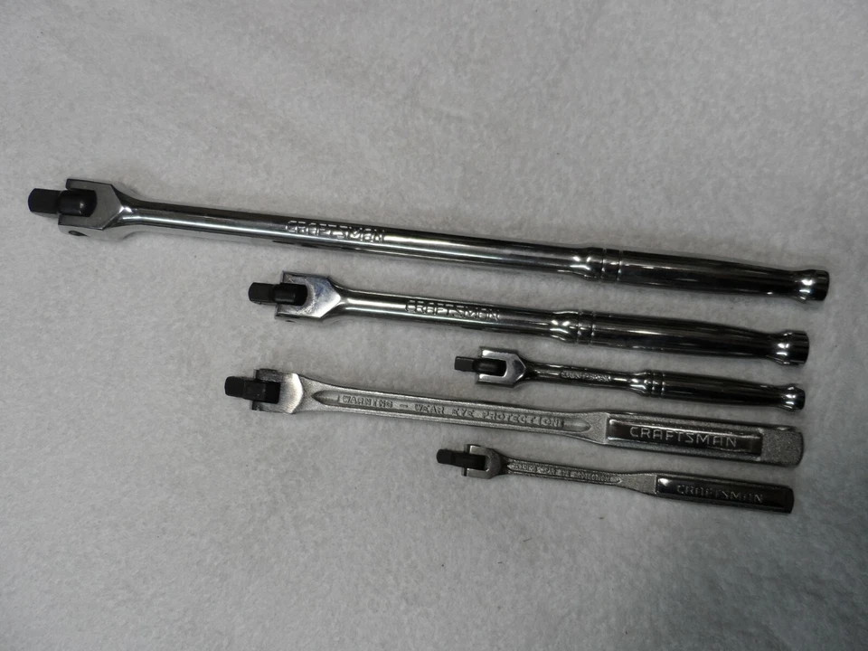 Juego de barras rompedoras Craftsman 1/4" 3/8" 1/2" Drive Polish & Satin - 5 piezas Foto 2 de 4