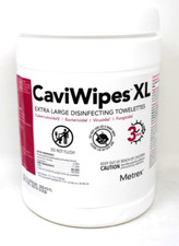 Metrex 13-1150 CaviWipes Disinfecting Towelettes X Large - 65/EA Exp 3/28