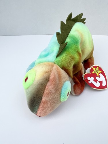 Lot of 5 TY Beanie Baby IGGY the Iguana tie-dye VERY RARE 1997 MWMT - Picture 6 of 11