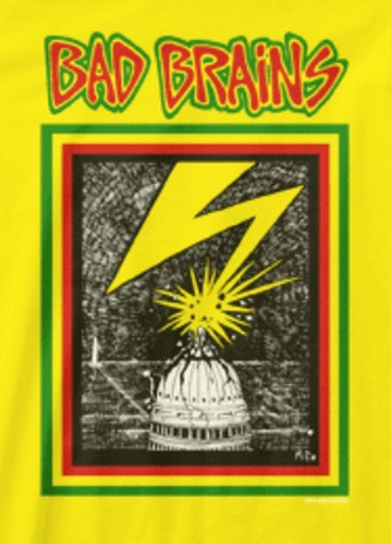 Bad Brains "Capitol" Yellow T-Shirt- Free Shipping - Picture 2 of 2