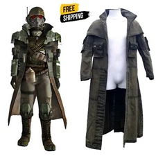 Elite Riot Gear Fallout New Vegas NCR Ranger Cosplay Costume Canvas Duster