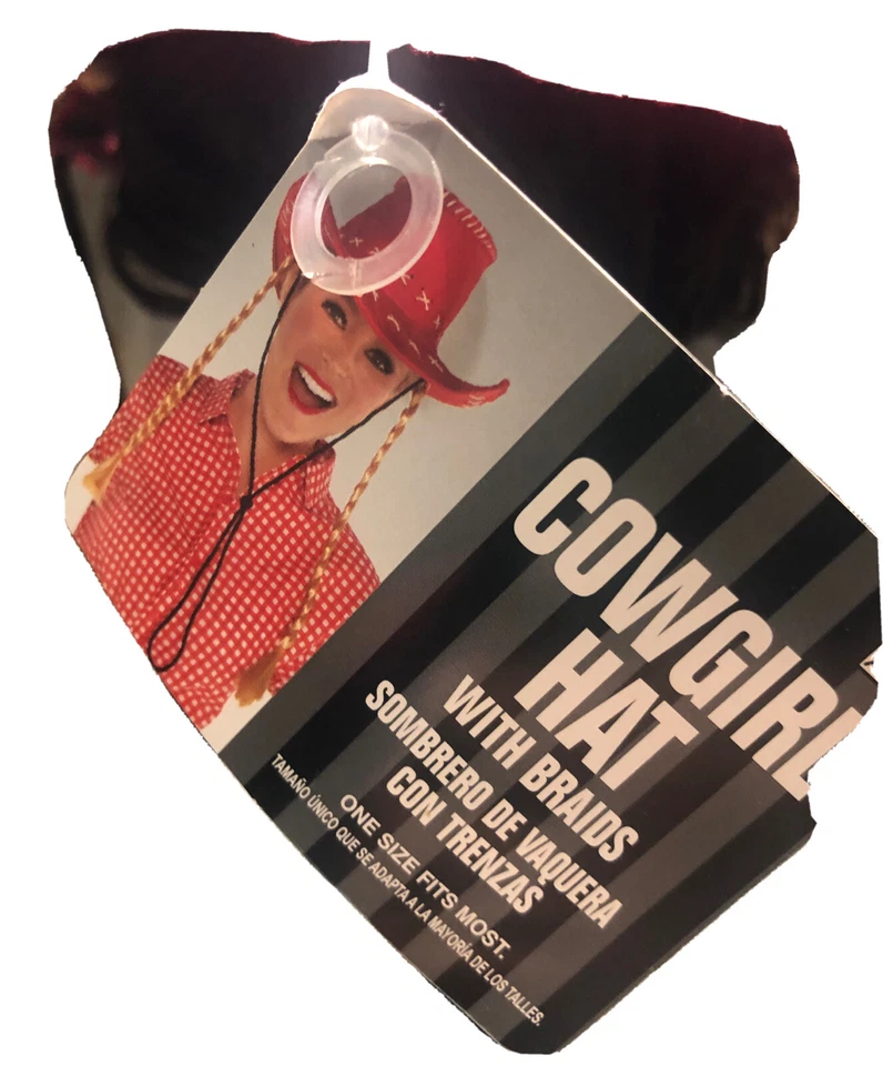 牛仔红帽带金发编织 — 第 2/4 张图片