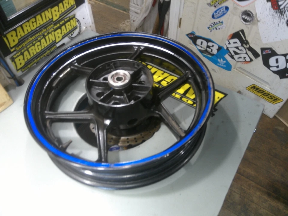 08-12 KAWASAKI NINJA 250R EX250J RUEDA ROTOR TRASERO LLANTA FRENO DISCO 250 RECTO Foto 2 de 4