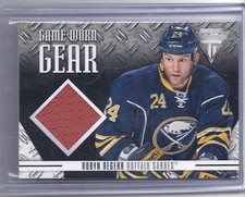 12-13 2012-13 TITANIUM ROBYN REGEHR GAME-WORN GEAR JERSEY GG-RR SABRES