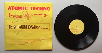 Ref906 Vinyl 33 RPM Atomic Techno 3 Acrobat's / Fred D And Peter J