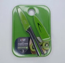 Modern Chef 3.5" Paring Knife & Board 3 Piece Set