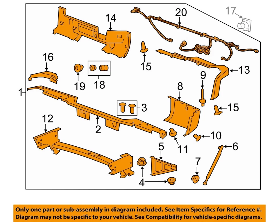 Used Rear Bumper Assembly Rear fits: 2013 Gmc Sierra 2500 pickup Step Bumper w/r - Image 3 of 4