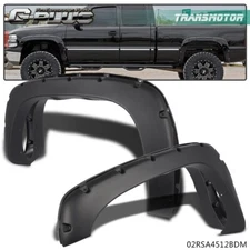 Pocket Rivet Bolt On Fender Flares Fit For 1999-2006 Chevy Silverado GMC Sierra